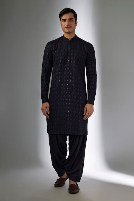 SALIL BHATIA Zari Mahal Sequins Embellished Kurta Set 