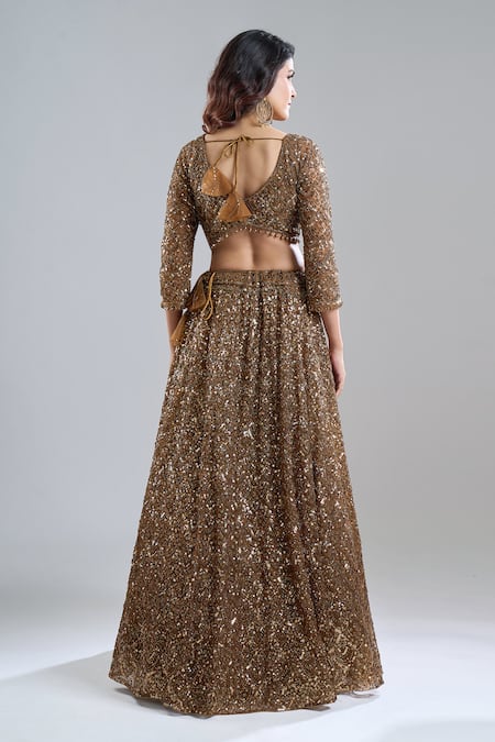 Azeera Tonal Embroidered Lehenga Set 
