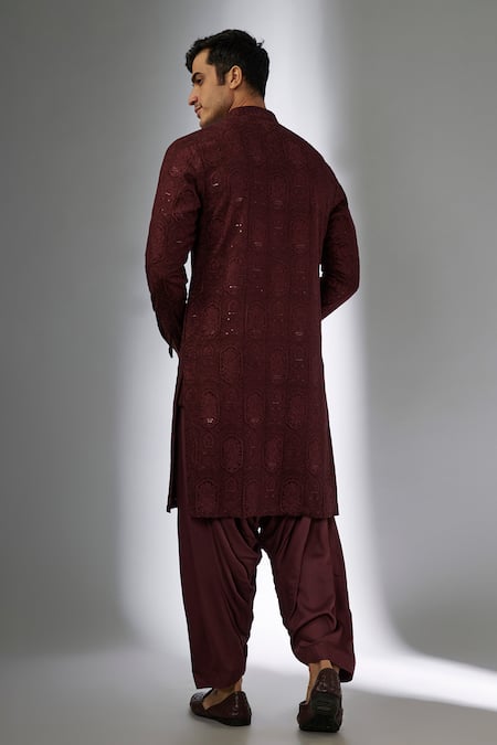 SALIL BHATIA Modal Satin Cowl Salwar Pant 