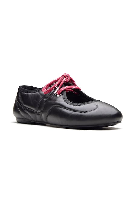 Dang Shoes Bobbie Nappa Leather Ballerina Sneakers 