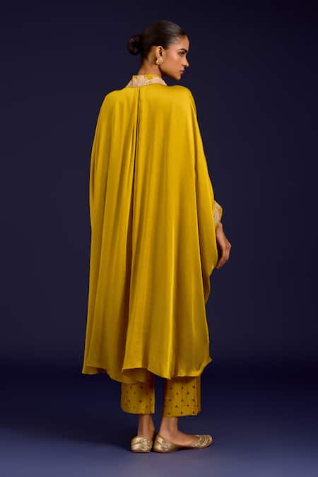 Devnaagri Dori Embroidered Kaftan & Pant Set 