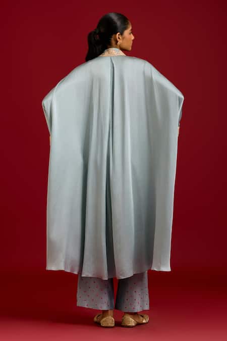 Devnaagri Modal Satin Kaftan & Pant Set 