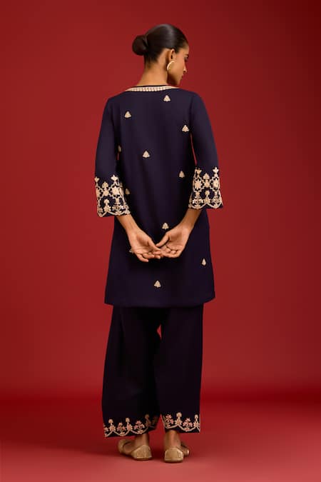 Devnaagri Embroidered Kurta Set 