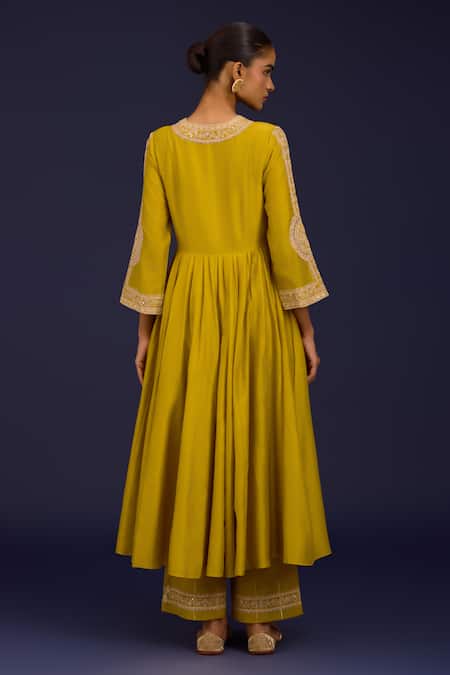 Devnaagri Mirror & Sequin Work Anarkali Set 