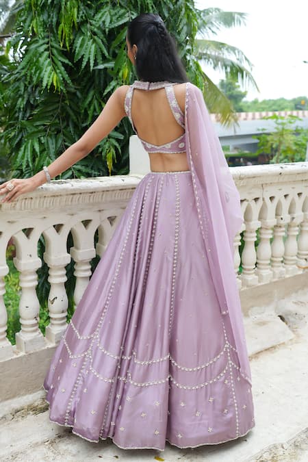 Enamour By Radha Heavy Embroidered Blouse Lehenga Set 