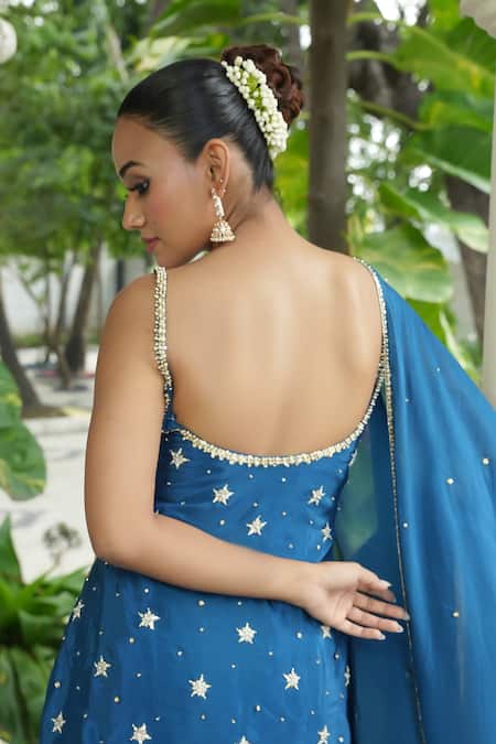 Enamour By Radha Embroidered Strappy Kurta Gharara Set 