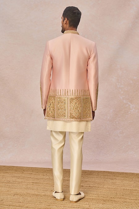 Masaba Gulposh Raja Embroidered Jacket Kurta Set 