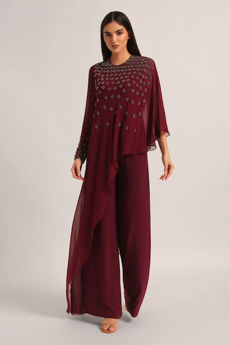 Namrata Joshipura Silver Dust Front Flap Jumpsuit 