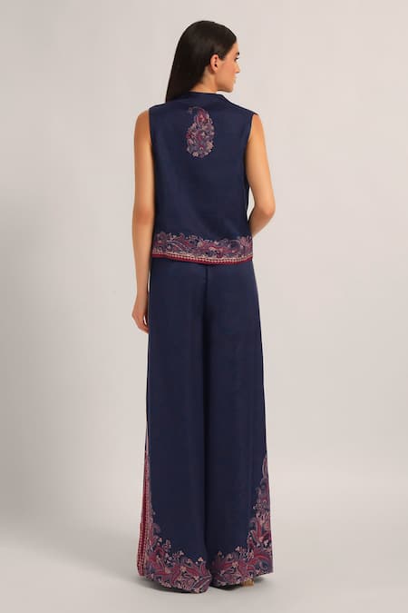 Namrata Joshipura Paisey Print Jacket With Jumpsuit 