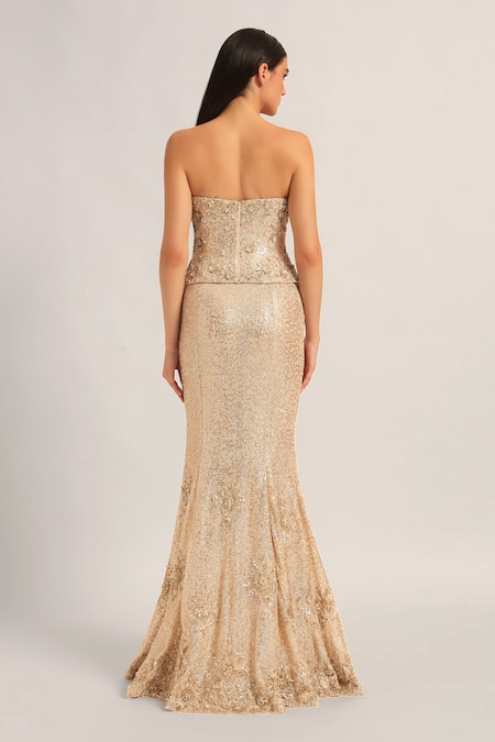 Namrata Joshipura Amara Embroidered Corset With Draped Skirt 