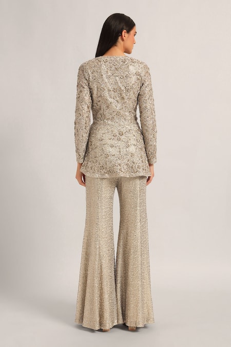 Namrata Joshipura Amara Long Peplum With Sharara 