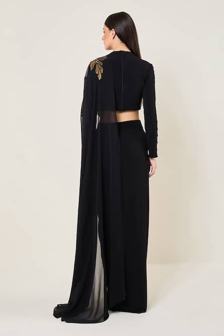 Namrata Joshipura Katnis Pre-Draped Saree With Embroidered Blouse 