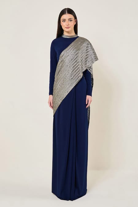 Namrata Joshipura Lydia Embellished Pre-Draped Saree With Blouse 