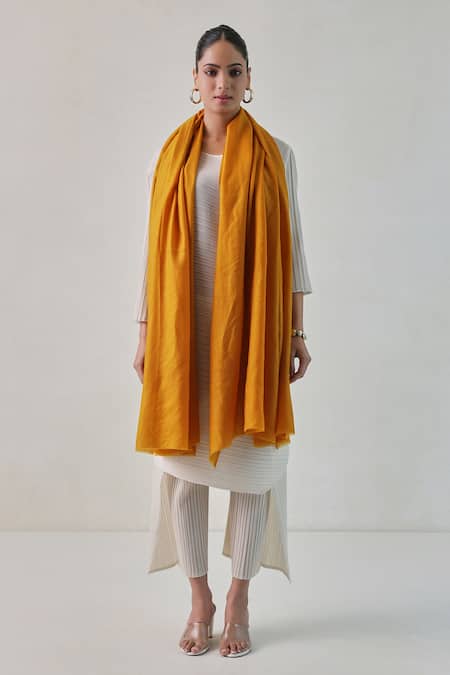 SHAZA Gazala Cashmere Plain Shawl 