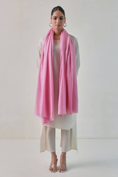 SHAZA Gazala Cashmere Solid Shawl 
