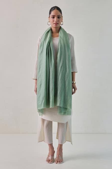 SHAZA Gazala Solid Cashmere Shawl 