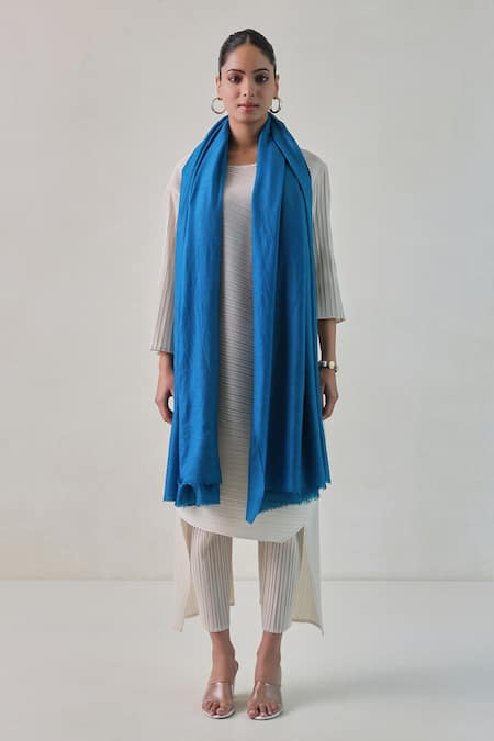 SHAZA Gazala Cashmere Solid Shawl 