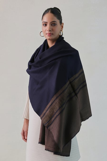 SHAZA Palla Stripe Reversible Stole 