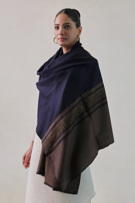 SHAZA Palla Stripe Reversible Stole 
