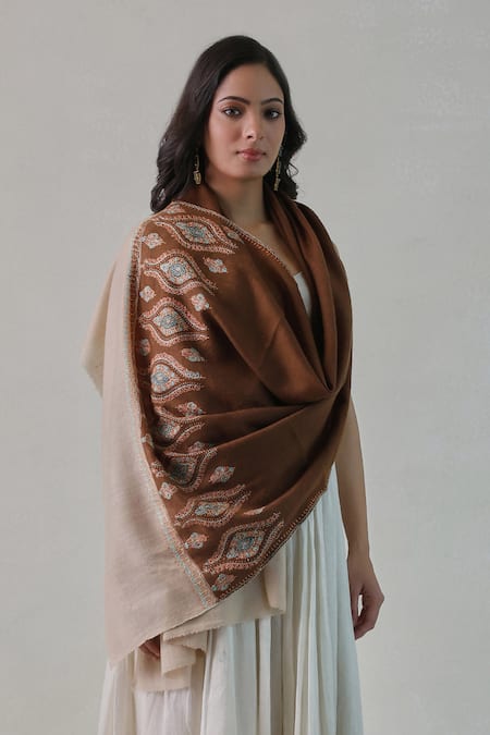 SHAZA Nusrat Handwoven Needlework Embroidered Stole