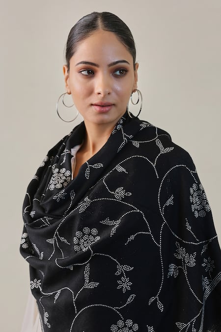 SHAZA Nusrat Swarovski Embellished Stole 