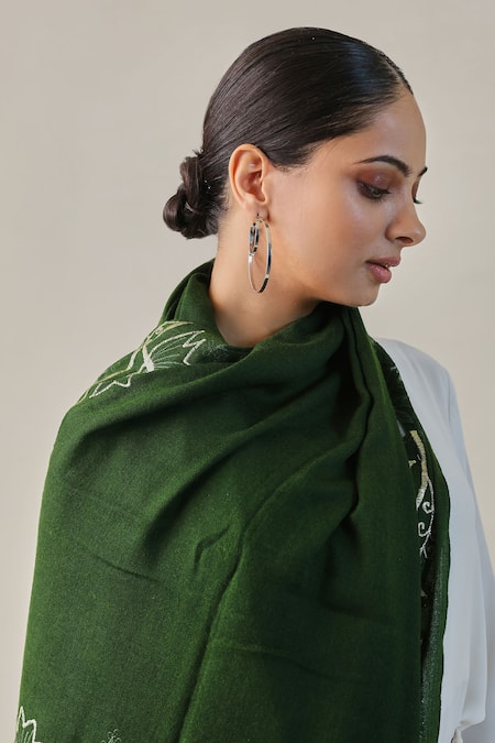SHAZA Moira Vineyard Zaywar Cutwork Stole 