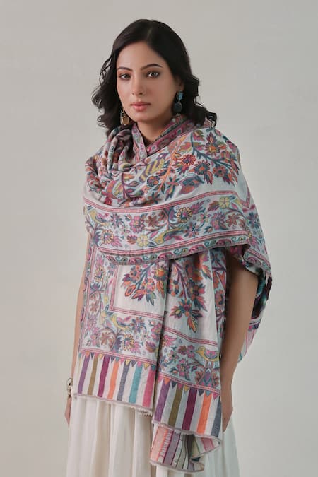 SHAZA Kani Woolen Shawl 