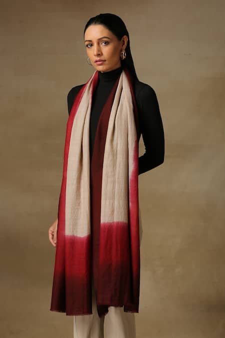 SHAZA Saya Ombre Hand Painted Pashmina Stole 