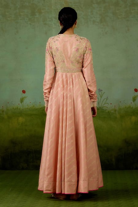 Shyam Narayan Prasad Zardozi Embroidered Anarkali Set 