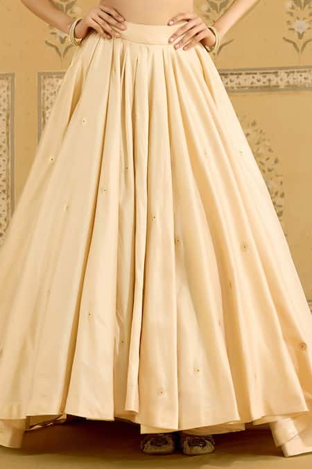 Buy Shyam Narayan Prasad Ivory Silk, Organza Embroidery, Zari Sweetheart Neck Zardozi Lehenga Set Online at Aza Fashions Buy_Shyam Narayan Prasad_Ivory Silk, Organza Embroidery, Zari Sweetheart Neck Zardozi Lehenga Set _Online_at_Aza_Fashions