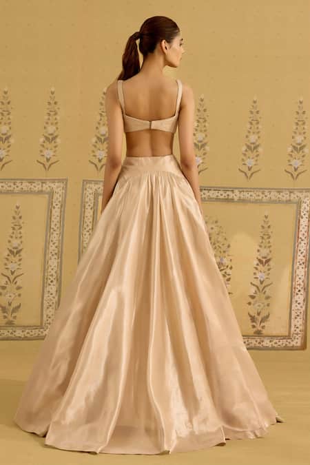 Shyam Narayan Prasad Zardozi Embroidered Lehenga Set