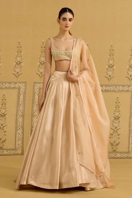 Shyam Narayan Prasad Zardozi Embroidered Lehenga Set