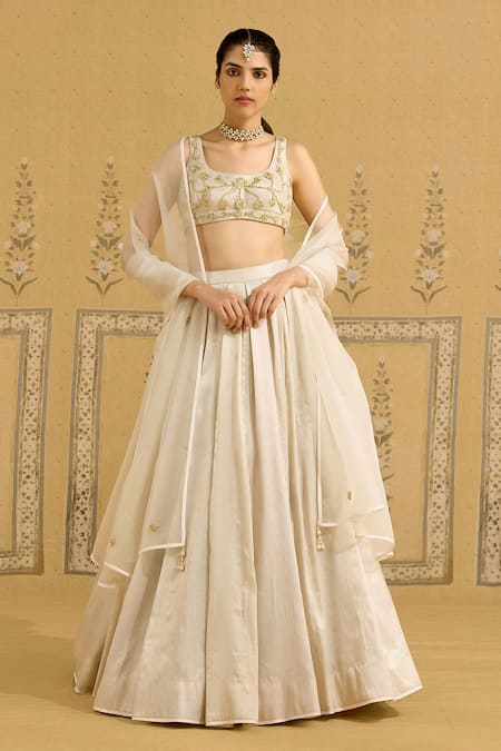 Shyam Narayan Prasad Zardozi Embroidered Lehenga Set 