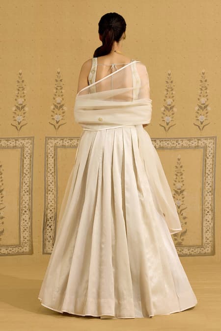 Shyam Narayan Prasad Zardozi Embroidered Lehenga Set 