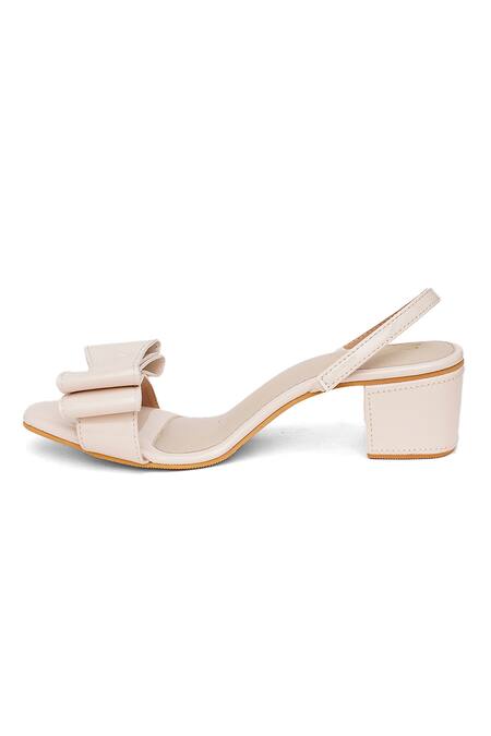 Buy_Sole House_Cream Bows Creme Heels _Online_at_Aza_Fashions