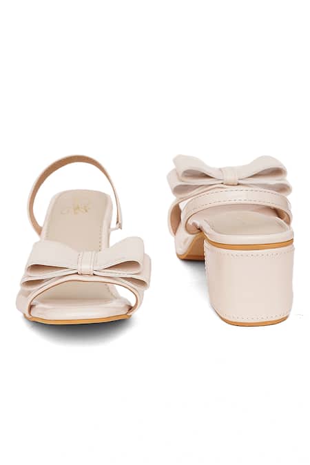 Shop_Sole House_Cream Bows Creme Heels _Online_at_Aza_Fashions