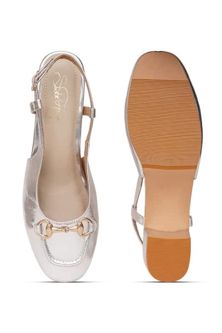 Buy_Sole House_Silver Buckles Dorthy Block Heels 