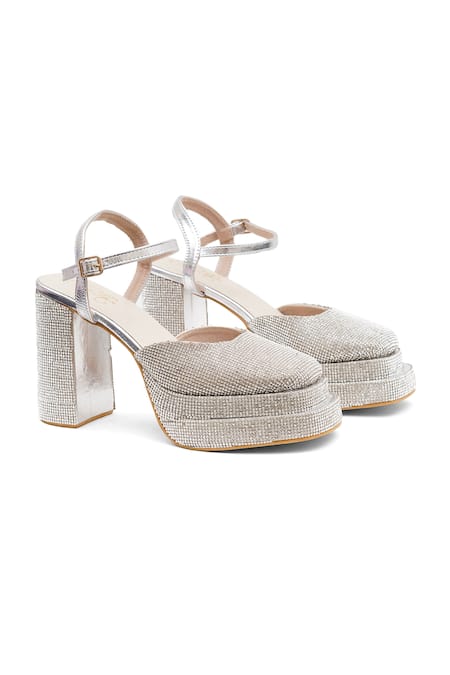Sole House_Silver Crystals Celestia Embellished Heels _Online_at_Aza_Fashions