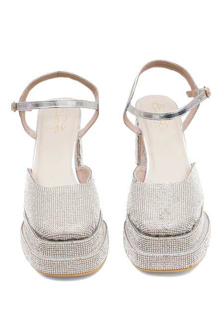 Buy_Sole House_Silver Crystals Celestia Embellished Heels 