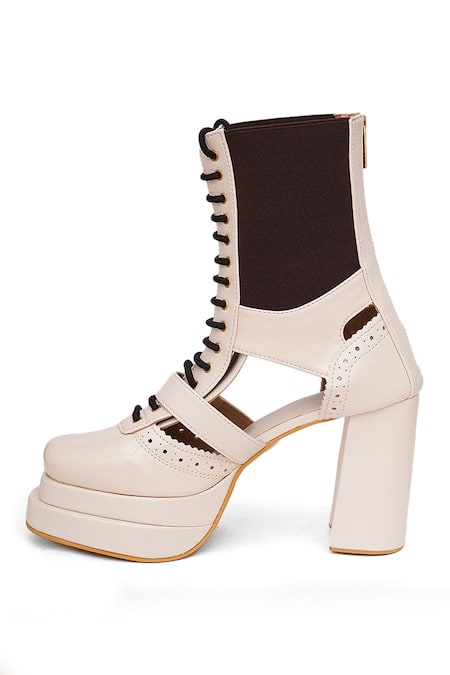 Shop_Sole House_Ivory Grace Boots _Online_at_Aza_Fashions
