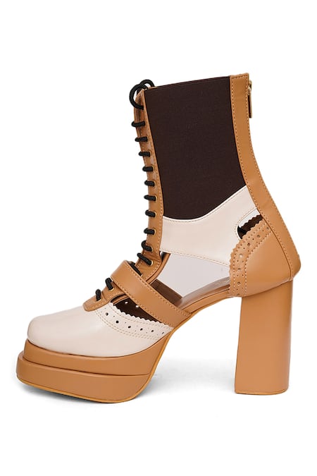 Sole House_Multi Color Mocha Luxe Boots _Online_at_Aza_Fashions