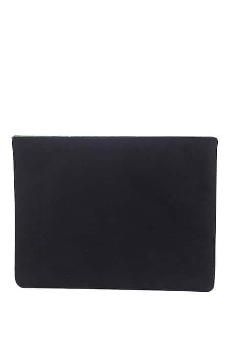 Nazaakat By Samara Singh_Green Sequins, Beads, Stones Floral And Embroidered Boho Bag _Online_at_Aza_Fashions