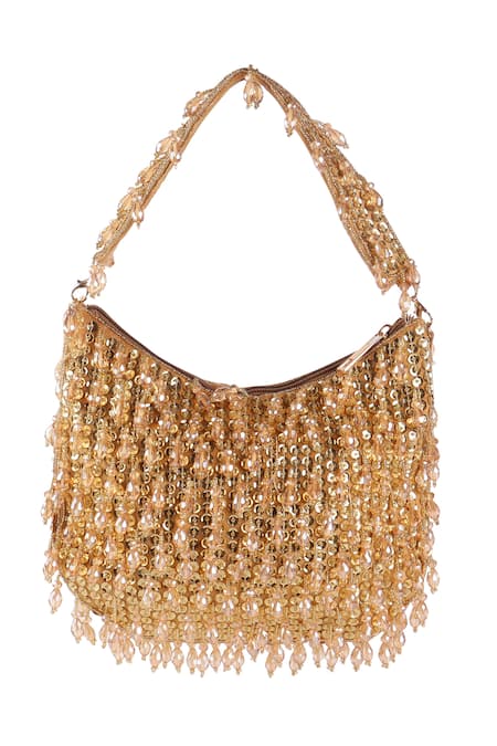 Nazaakat By Samara Singh Sequins & Beads Embellished Clutch 