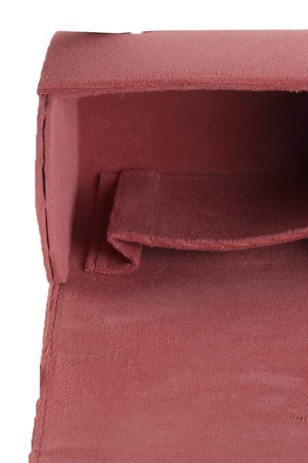 Buy_Nazaakat By Samara Singh_Pink Beads, Crystals, Rhinestones Embellished Flap Bag With Detachable Handle _Online_at_Aza_Fashions