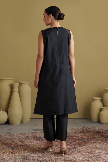 Vaaya Handwoven Silk Cotton Tunic & Pant Set 