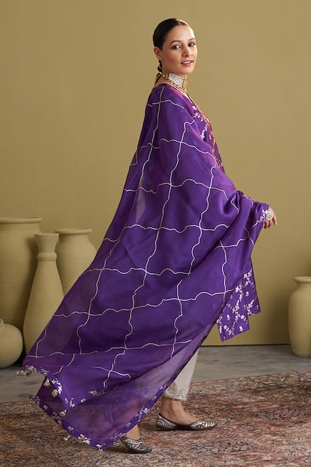 Vaaya Banarasi Straight Kurta Set 