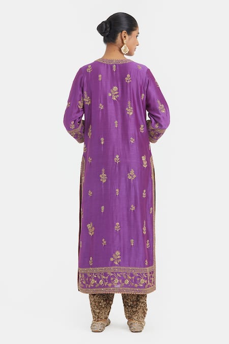 Kora Dori Embroidered Kurta & Salwar Set 