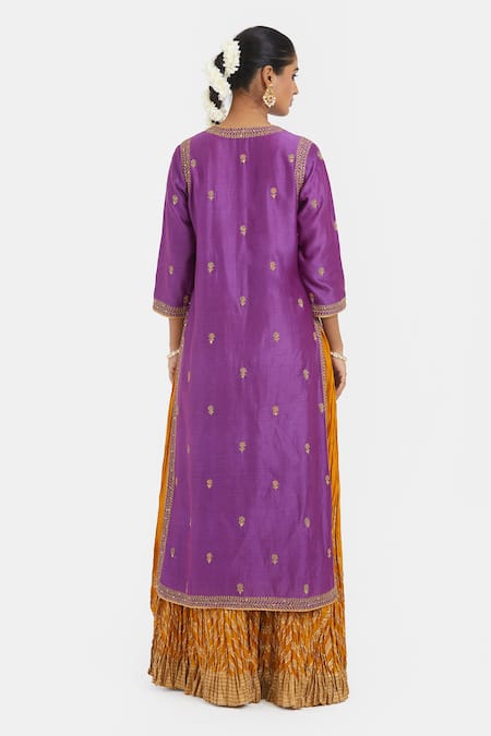 Kora Chanderi Dori Embroidered Kurta 