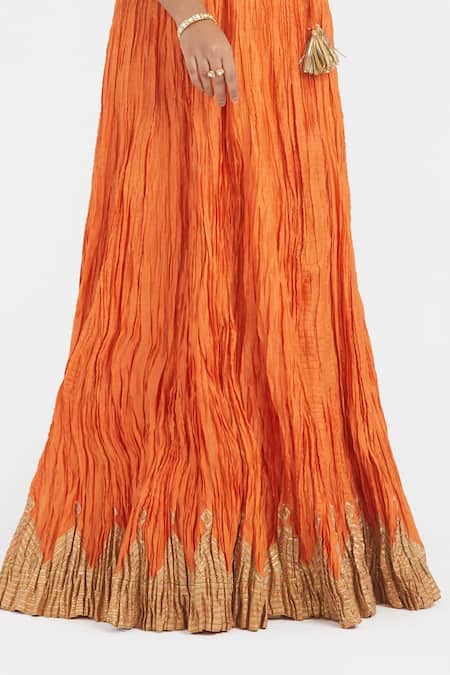 Shop_Kora_Fuchsia , , Embroidery, Dori Choli And Kali Lehenga _Online_at_Aza_Fashions