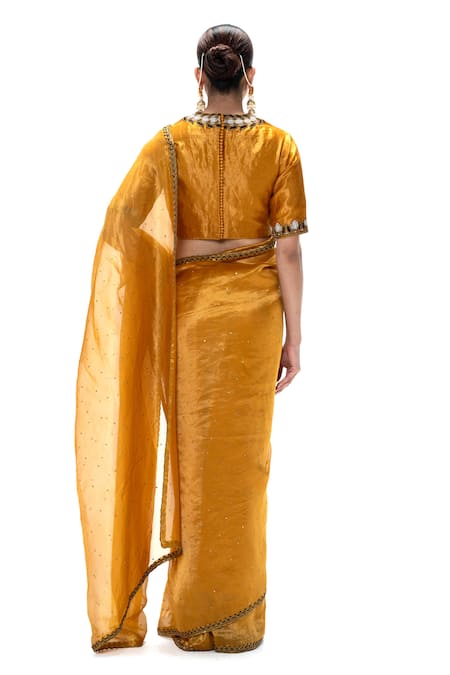 Mimamsaa Nitara Handwoven Saree With Unstitched Blouse 